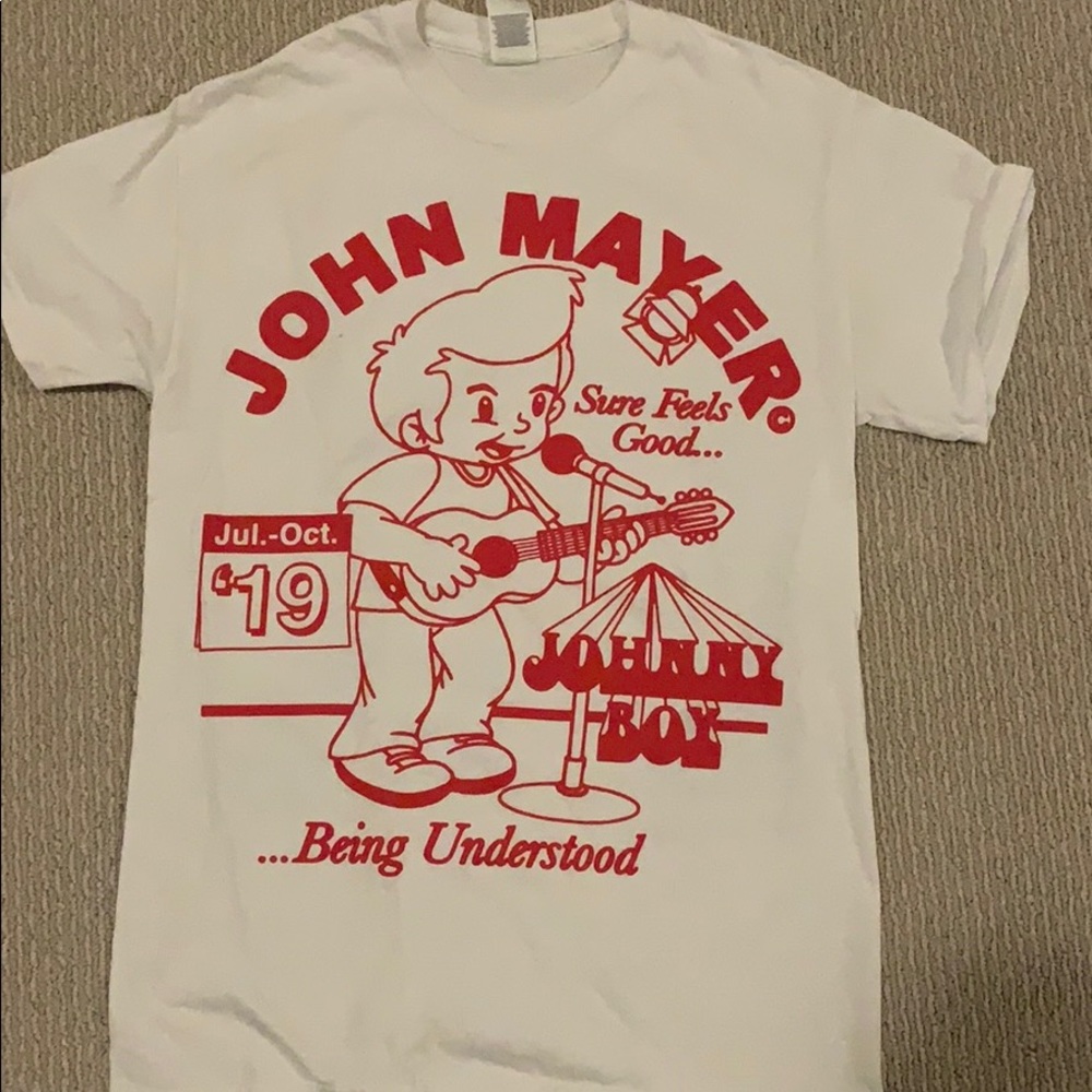 john mayer concert tour tshirt